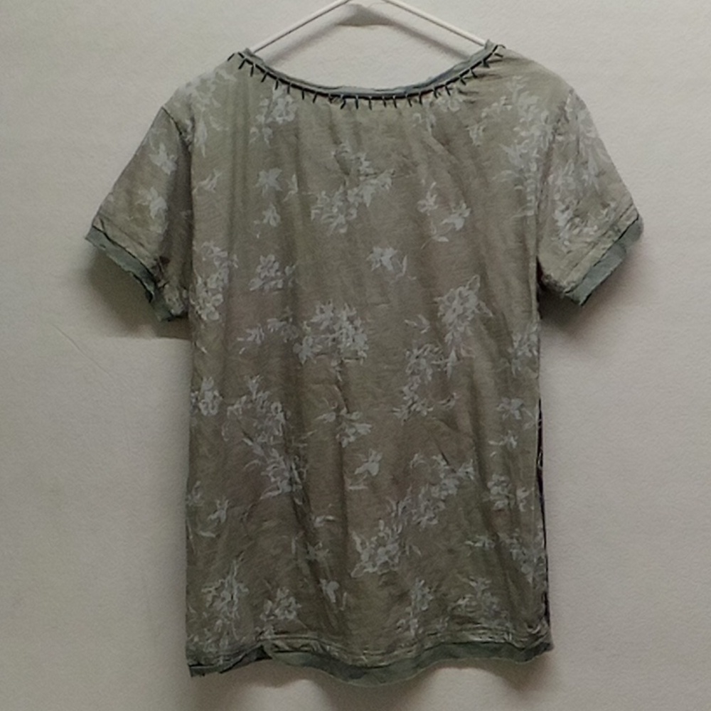 Sundance Green Floral Short Sleeve Shirt - Picture 5 of 5